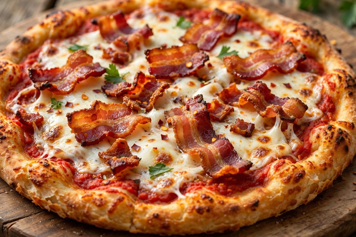Pizza de Bacon