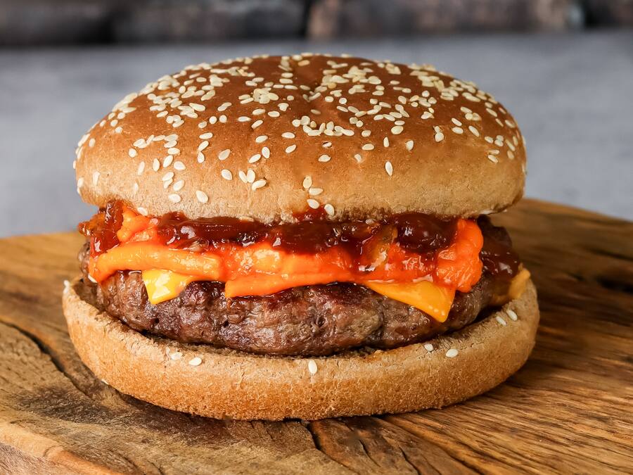 Hambúrguer Na Brasa Cheddar