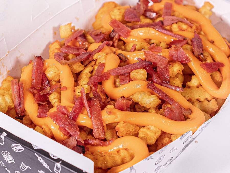 Fritas Cheddar e Bacon Pequena