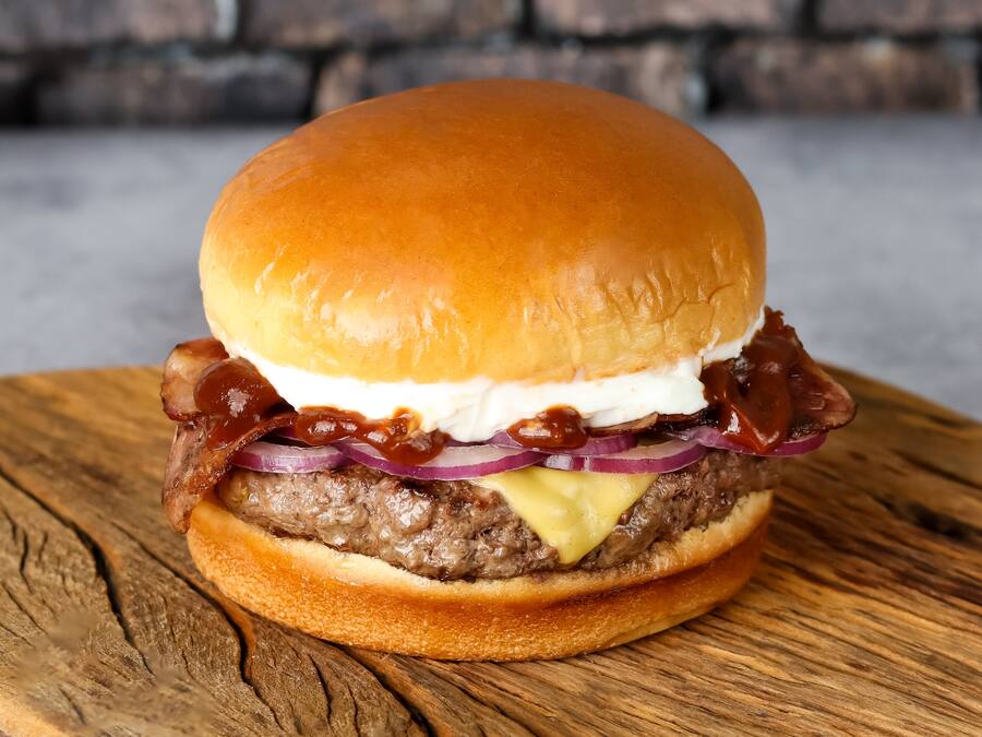 Hamburguer Na Brasa Bacon
